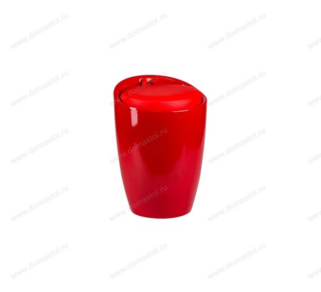 Пуфик пластиковый с местом для хранения LM-1100 красный